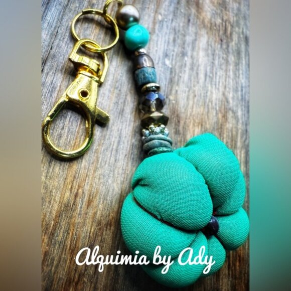 Alquimia Turquoise and Gold Key Holder - Picture 1 of 2